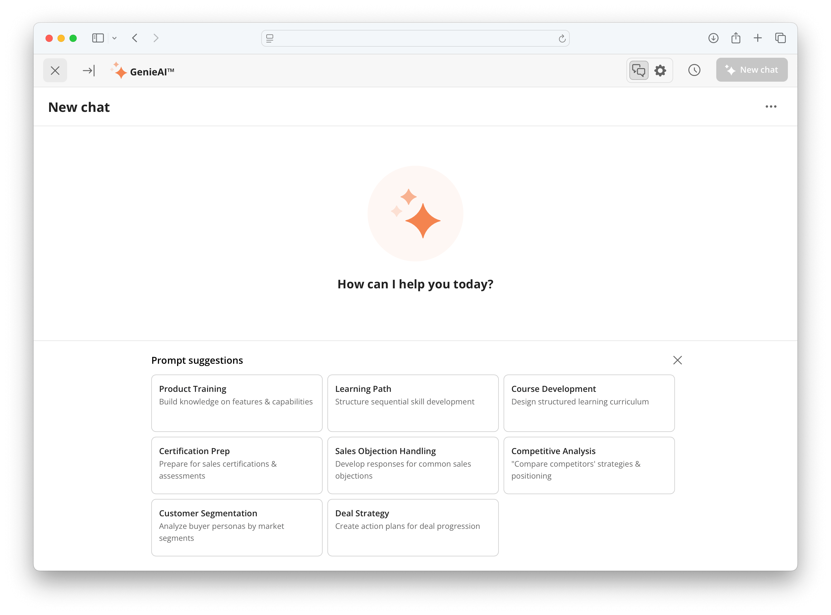 See all link opening to show all available suggestion cards in a grid