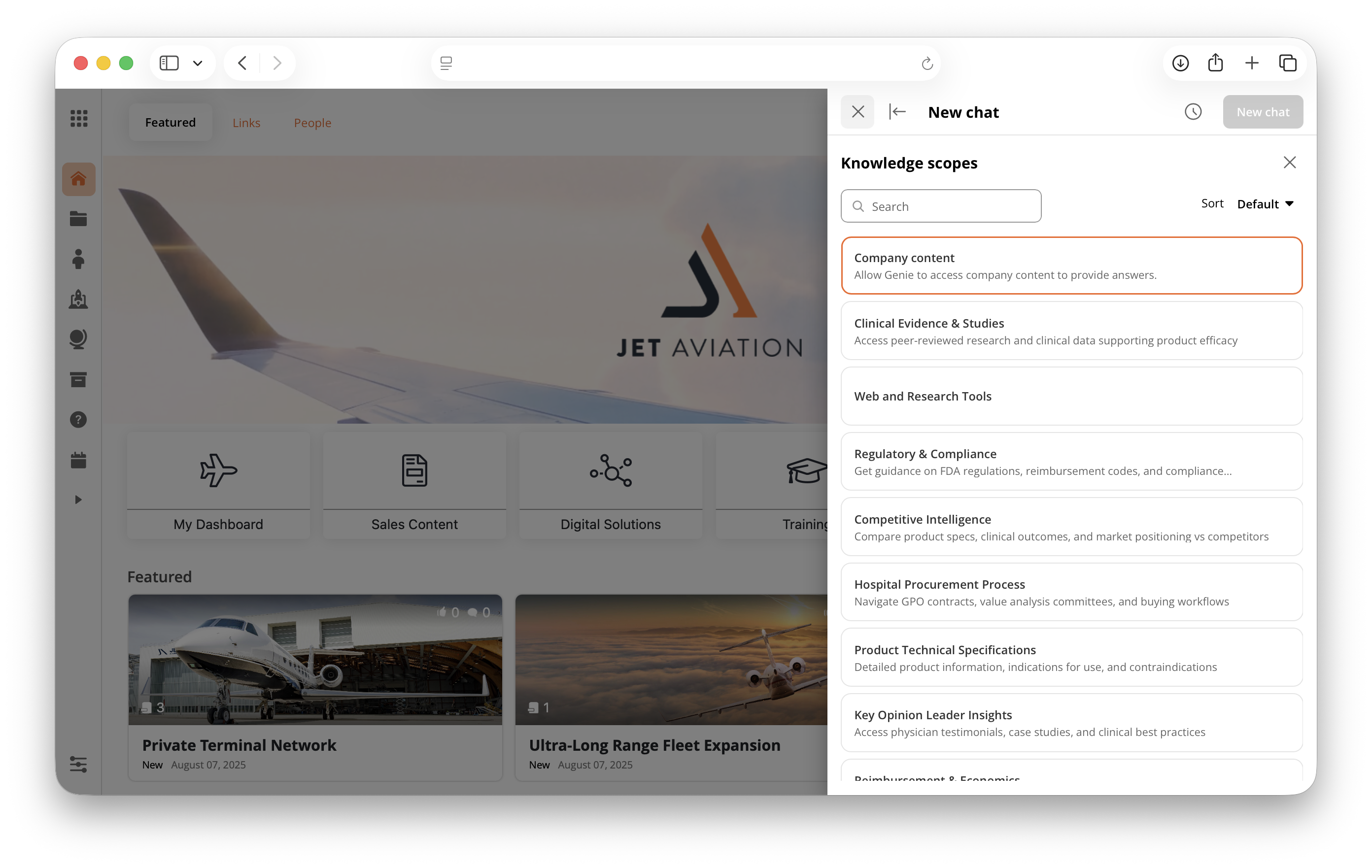 Knowledge Scope Selector