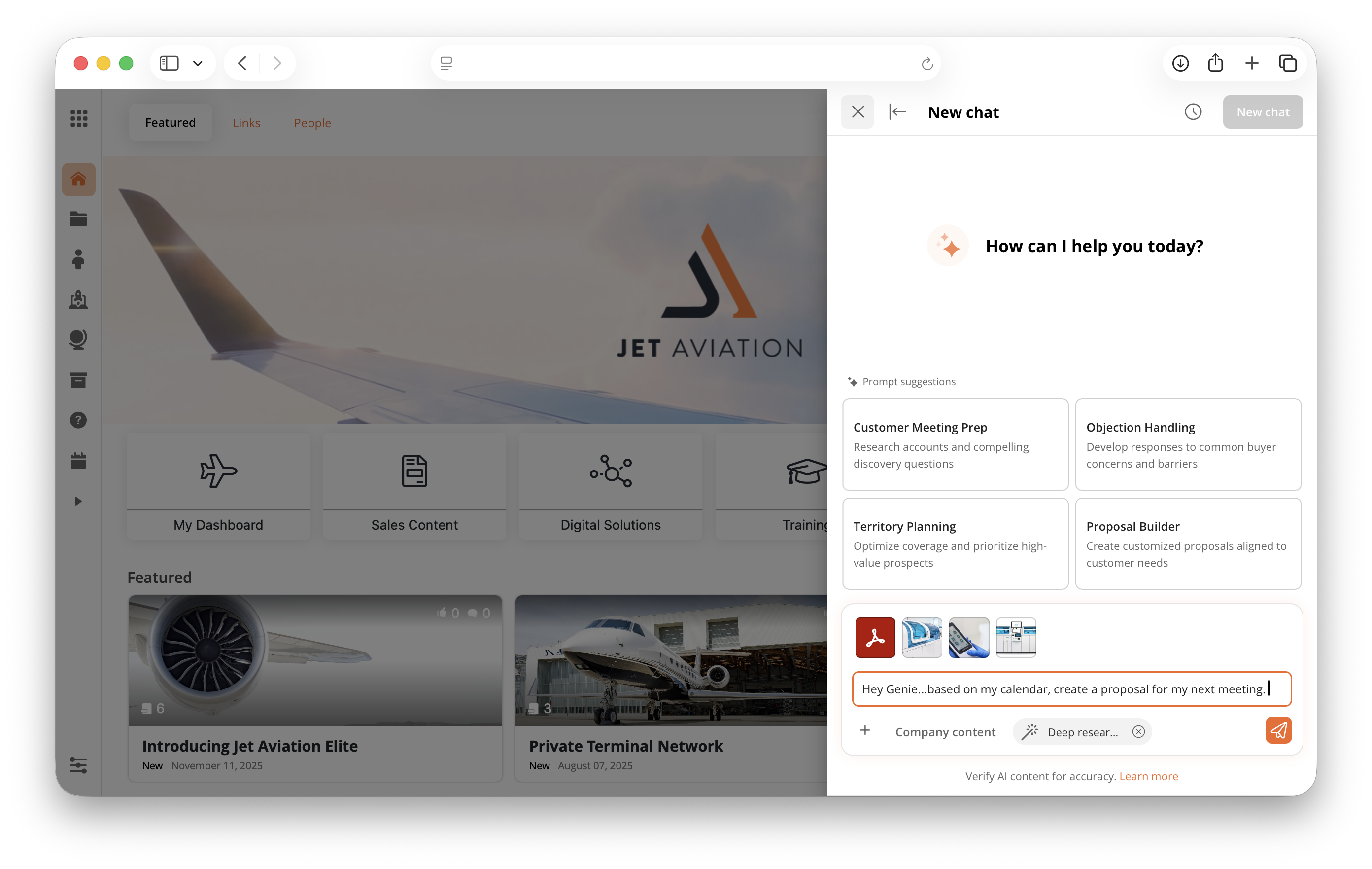 Genie Assistant New Interface